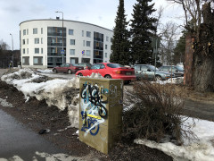 83cm x 74cm. Voionmaankatu, Syrjälä.